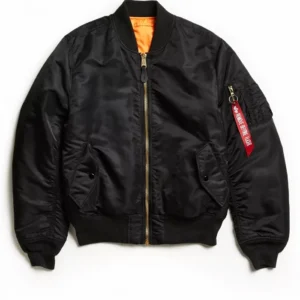 Noah Lamanna Ginny and Georgia S03 Black Bomber Jacket Front
