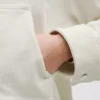 Nora Off White Cropped Corduroy Jacket Closeup