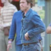 Once Upon a Time in Hollywood Brad Pitt Jean Jacket Side View 1 scaled