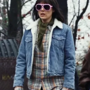 Patti Harrison Poker Face S02 Shearling Denim Jacket