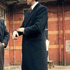 Peaky Blinders Adrien Brody Trench Wool Coat Side View