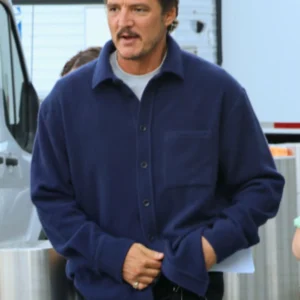Pedro Pascal Materialists Blue Wool Jacket