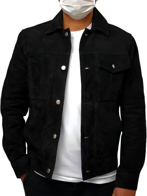 Peter Black Suede Racer Jacket