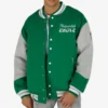 Princess Diana Green Wool Varsity Jacket