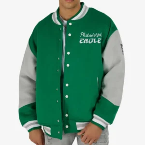Princess Diana Green Wool Varsity Jacket