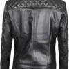 Real Lambskin Cafe Racer Style Casual Leather Jackets Back