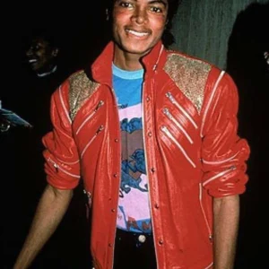 Red Zipper Michael Jackson Beat It Jacket