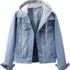 Reece Effortless Cool Blue Denim Hooded Jacket