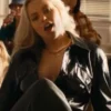 Renee Rapp Mean Girls Black Leather Jacket Front