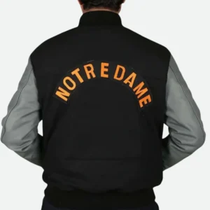 Rudy Notre Dame Letterman Varsity Jacket Back