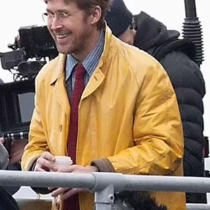 Ryan Gosling Project Hail Mary Yellow Leather Coat Jacket