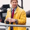 Ryan Gosling Project Hail Mary Yellow Leather Coat Jacket Front