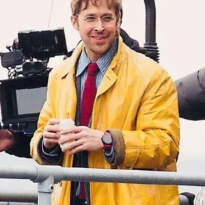 Ryan Gosling Project Hail Mary Yellow Leather Coat Jacket Front