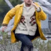 Ryan Gosling Project Hail Mary Yellow Leather Coat Jacket In Action