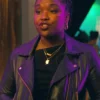 Samira Parker Ballard S01 Black Leather Jacket