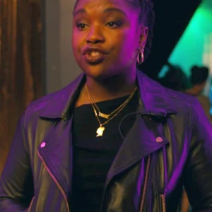 Samira Parker Ballard S01 Black Leather Jacket