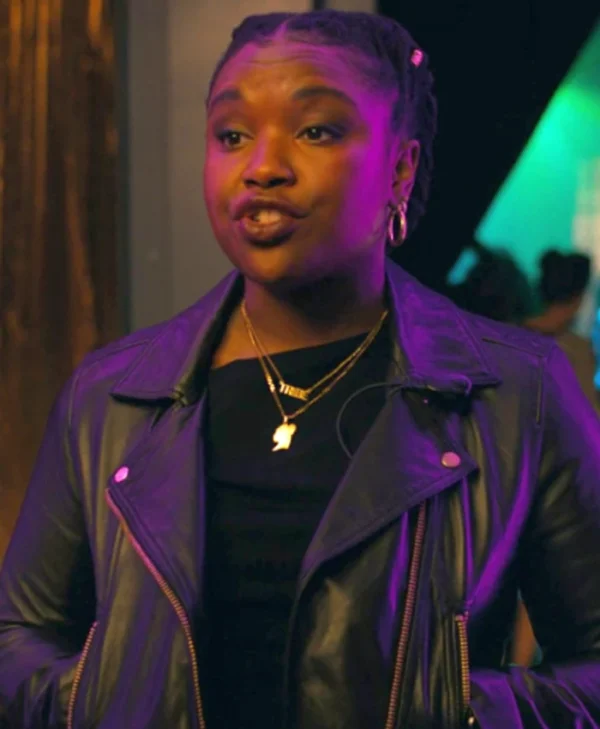 Samira Parker Ballard S01 Black Leather Jacket