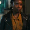 Samira Parker Ballard S01 Black Leather Jacket Front