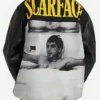 Scarface Black and Yellow Tony Montana Varsity Bomber Jacket Back