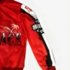 Scarface Leather Red Varsity Jacket Sleeves