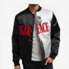Scarface Satin Varsity Jacket Open Front