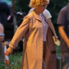 Scarlett Johansson Paper Tiger Beige Coat