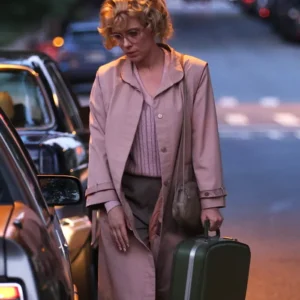 Scarlett Johansson Paper Tiger Beige Coat Front