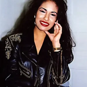 Selena Quintanilla Black Biker Leather Jacket