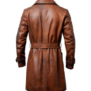 Serenity Motorcycle inspired Leather Duster Coat Back