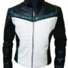 Superman 2025 Green Lantern Leather Jacket Front