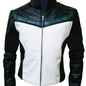 Superman 2025 Green Lantern Leather Jacket Front