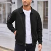 Syrenitee Suede Aviator Jacket in Black