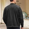Syrenitee Suede Aviator Jacket in Black Back