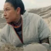 Tamara Podemski Murderbot 2025 Off White Quilted Jacket