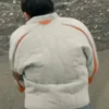 Tamara Podemski Murderbot 2025 Off White Quilted Jacket Back