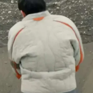 Tamara Podemski Murderbot 2025 Off White Quilted Jacket Back