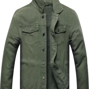 Tanner Streetwear Inspired Green Denim Jacket