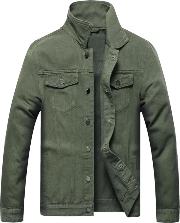 Tanner Streetwear Inspired Green Denim Jacket