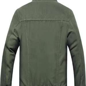 Tanner Streetwear Inspired Green Denim Jacket Back