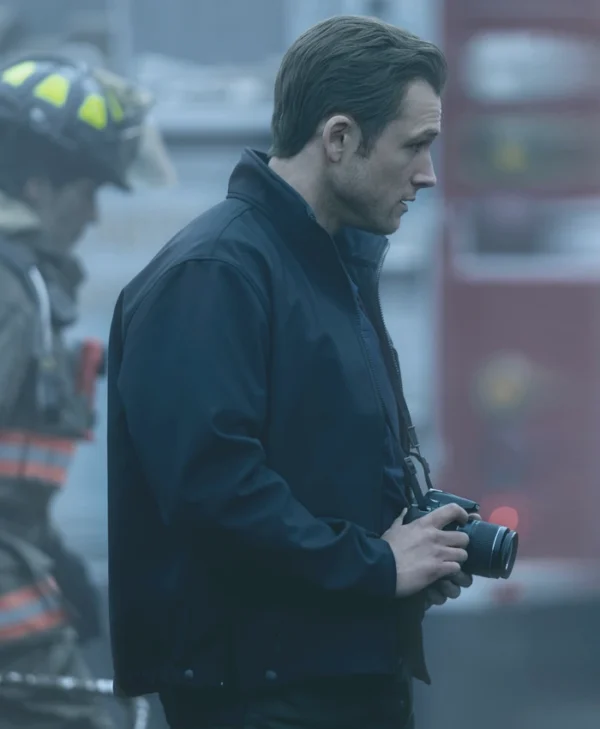 Taron Egerton Smoke S01 Black Jacket