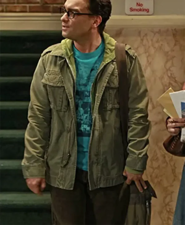 The Big Bang Theory Leonard Hofstadter Trucker Green Jacket