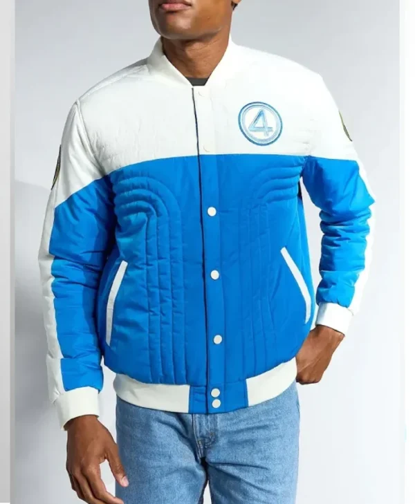 The Fantastic Four First Steps Mission Polyester Bomber Jacket