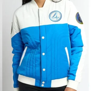 The Fantastic Four First Steps Mission Polyester Bomber Jacket Front