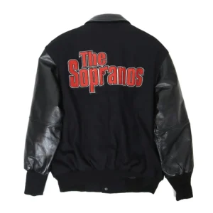The Sopranos Black Varsity Jacket Back