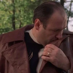 The Sopranos Full Leather Jacket Front