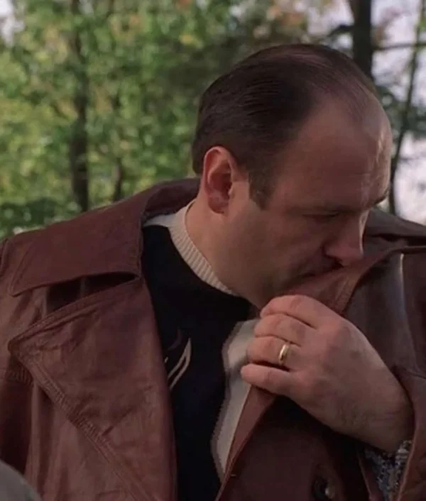The Sopranos Full Leather Jacket Front