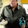 The Sopranos Tony Soprano Vintage Black Leather Jacket