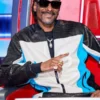The Voice 2024 Snoop Dogg Leather Jacket closeup