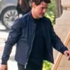 Tom Cruise Mission Impossible 6 Bomber Blue Cotton Jacket Sideview