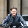 Tom Cruise Mission Impossible Leather Jacket Close up
